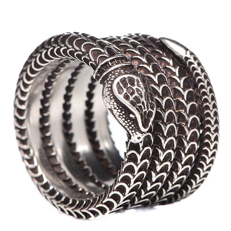 gucci garden snakes ring|Men's Gucci Garden Snake Two Band Wrap Ring .